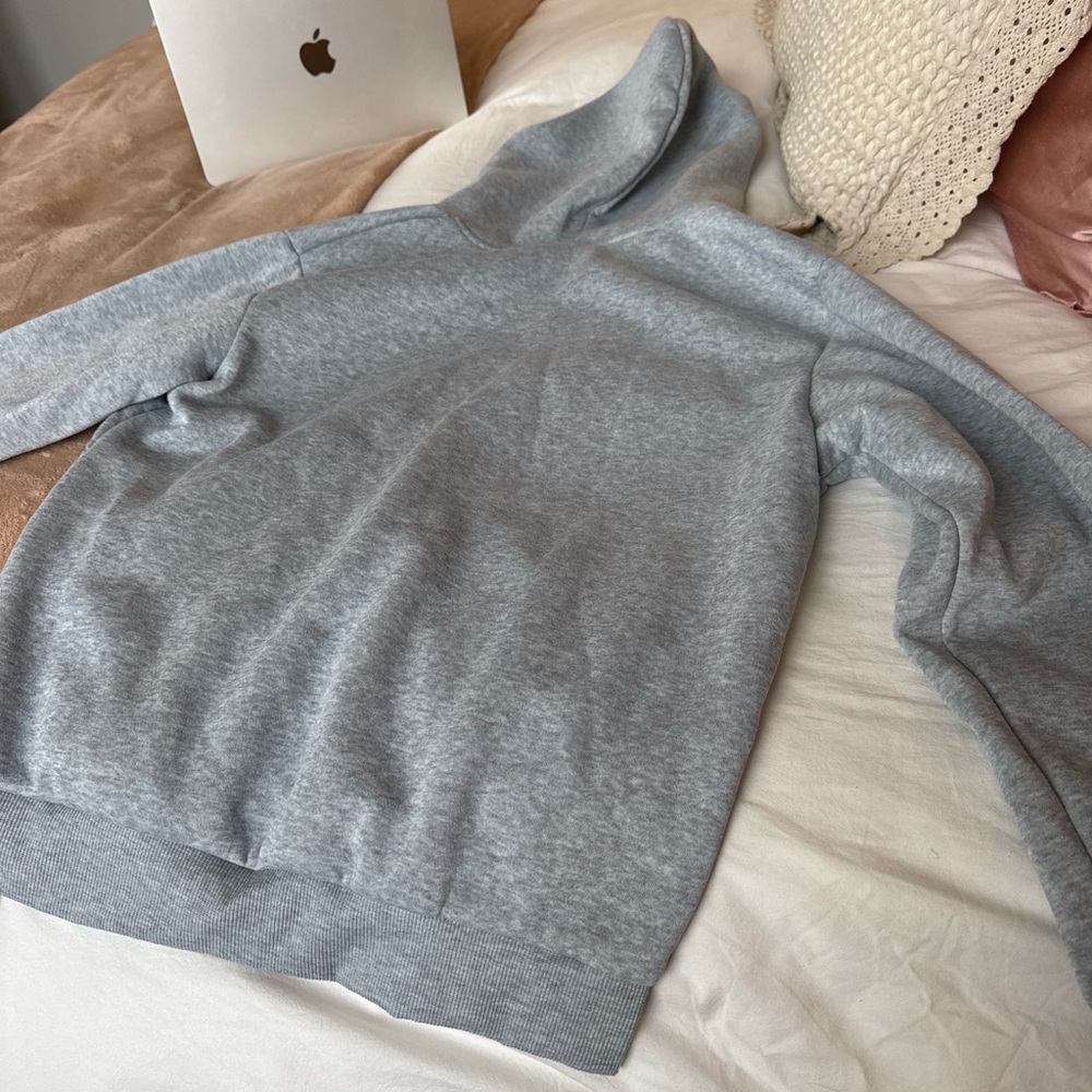 Source Unknown Gray Hooded Bomber Jacket - Picture 3 of 3
